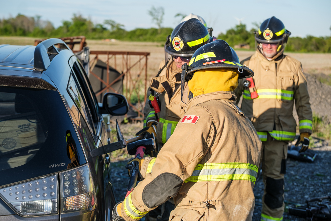 WIFR firefighter training - vehicle extrication